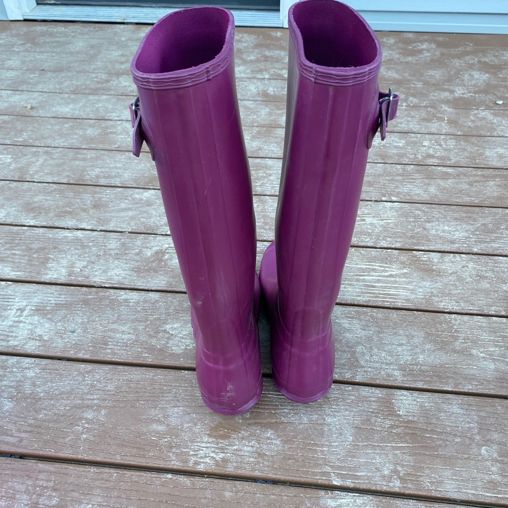 Hunter Deep Purple Waterproof Boots - Picture 4 of 4